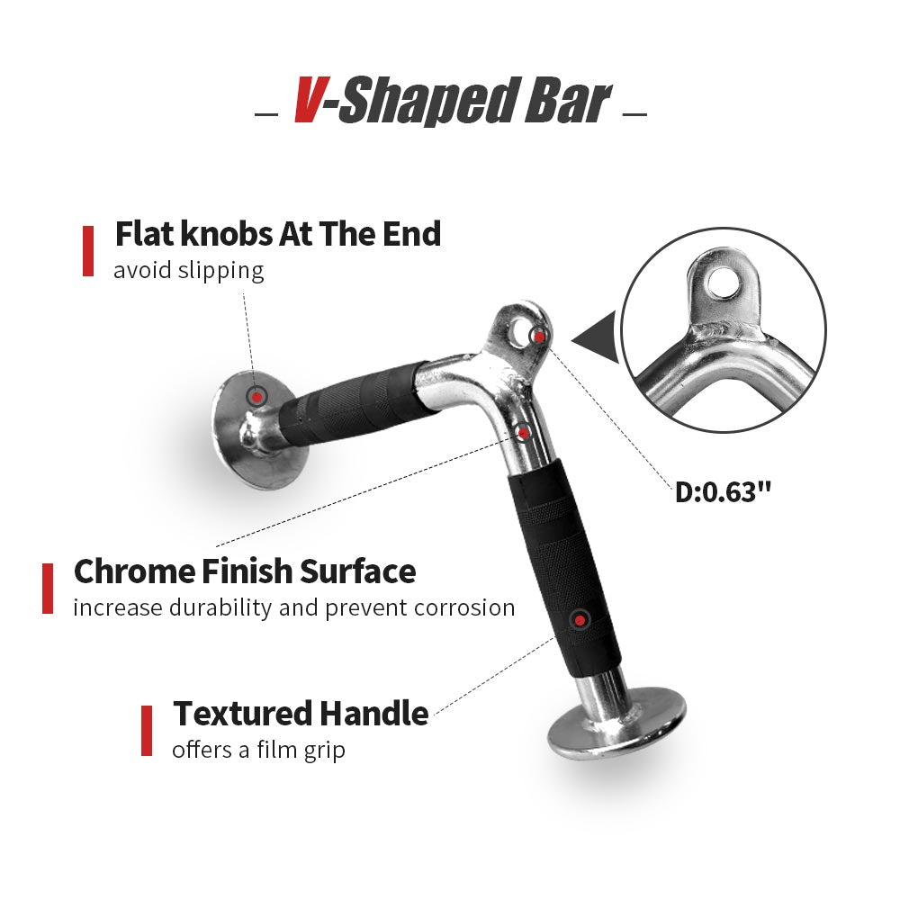 V shaped discount pull down bar