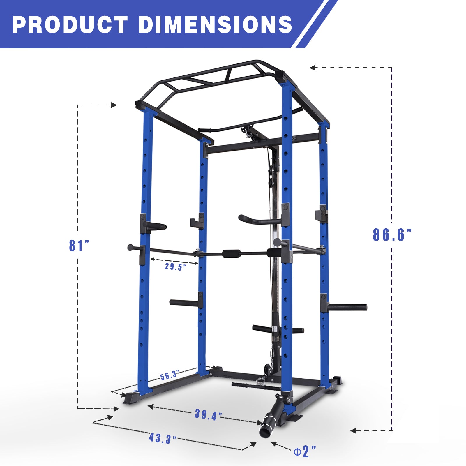 Power cage dimensions sale