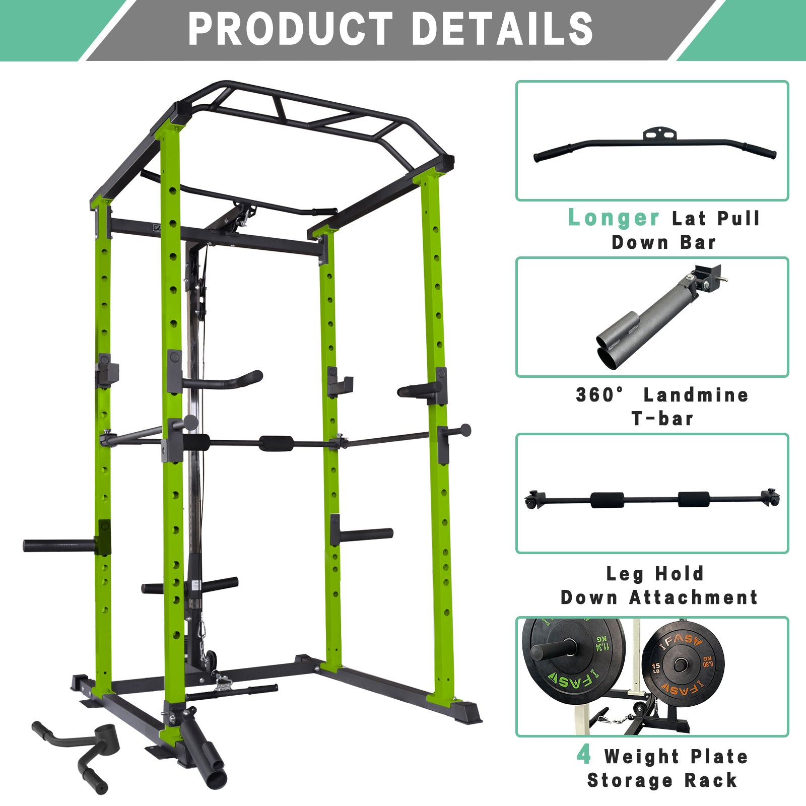 Squat discount rack parts